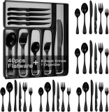 The Ultimate 49-Piece Black Silverware Set with Drawer Organizer Review