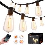 Illuminate Your Space with addlon 48FT Smart Outdoor String Lights
