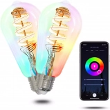 Illuminate Your Space with MOES Smart ST64 Edison LED Light Bulbs