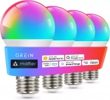Illuminate Your Space with OREiN Matter Smart Light Bulbs